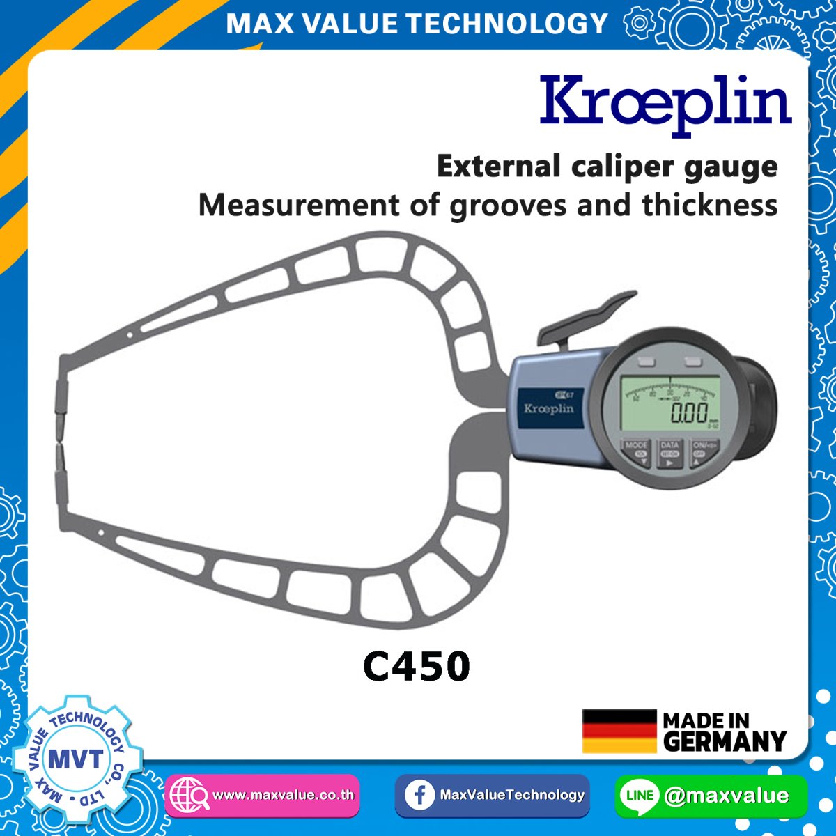 K External Caliper Gauge Electronic Mm Maxvalue