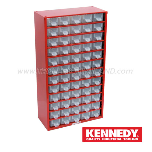 KEN-593-5220K กล่องเครื่องมือพลาสติกมีลิ้นชัก กล่องเก็บอะไหล่ (สีแดง) SERVICES CASES