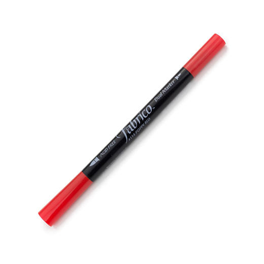 ปากกาเพ้นส์ผ้า Fabrico Dual Marker (สีแดง)