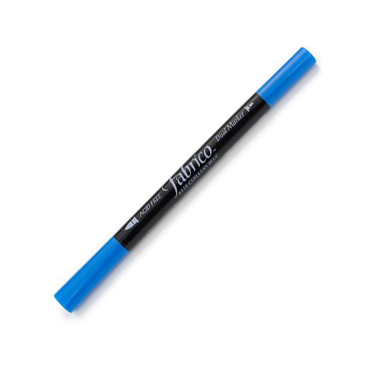 ปากกาเพ้นส์ผ้า Fabrico Dual Marker (สีฟ้าเข้ม)