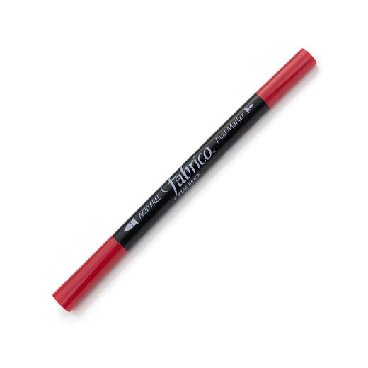 ปากกาเพ้นส์ผ้า Fabrico Dual Marker (สีแดงเข้ม)