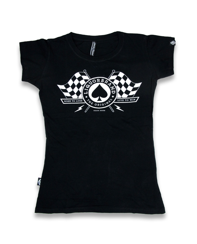 Liquor Brand RACE FLAG Women T-Shirts  