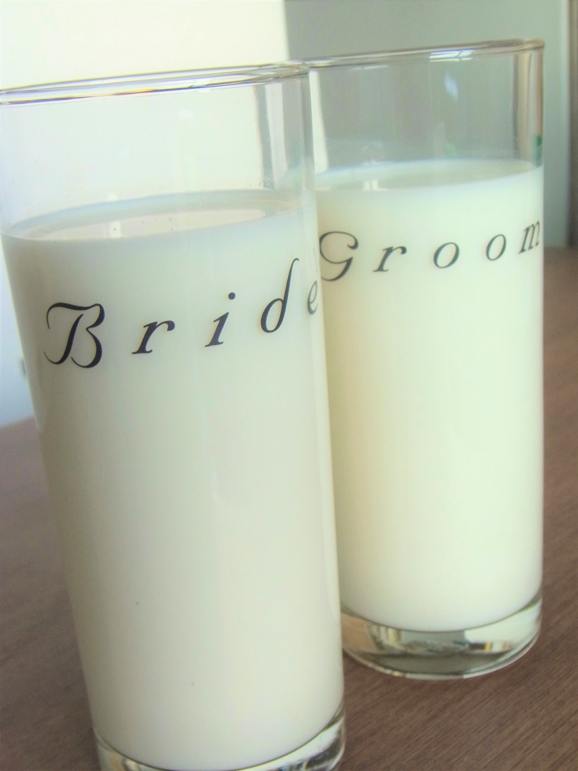 Bride and Groom Glass Set