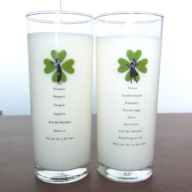 Flower Boy-When We are In Love Glass Set
