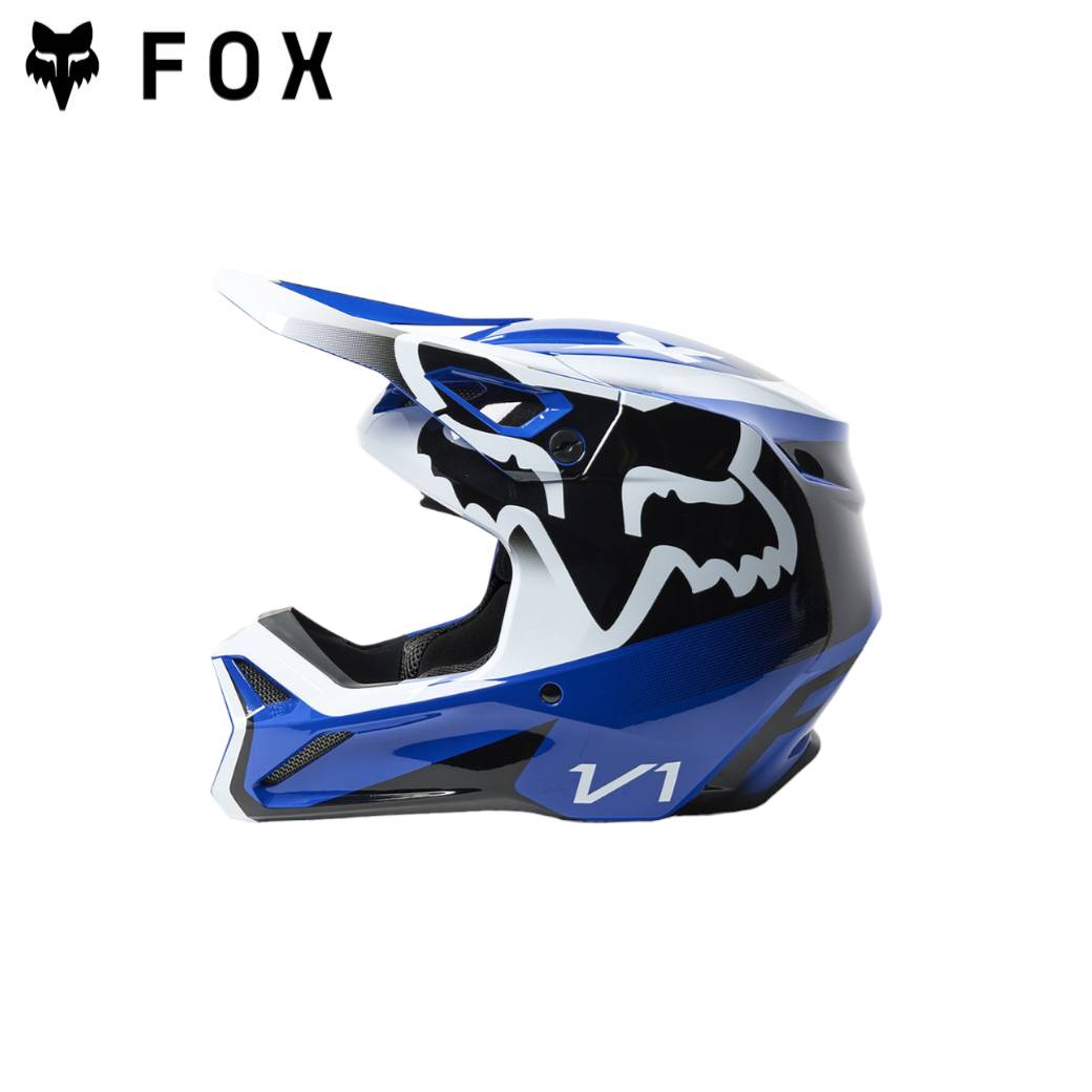 FOX V1 LEED HELMET, DOT/ECE BLUE