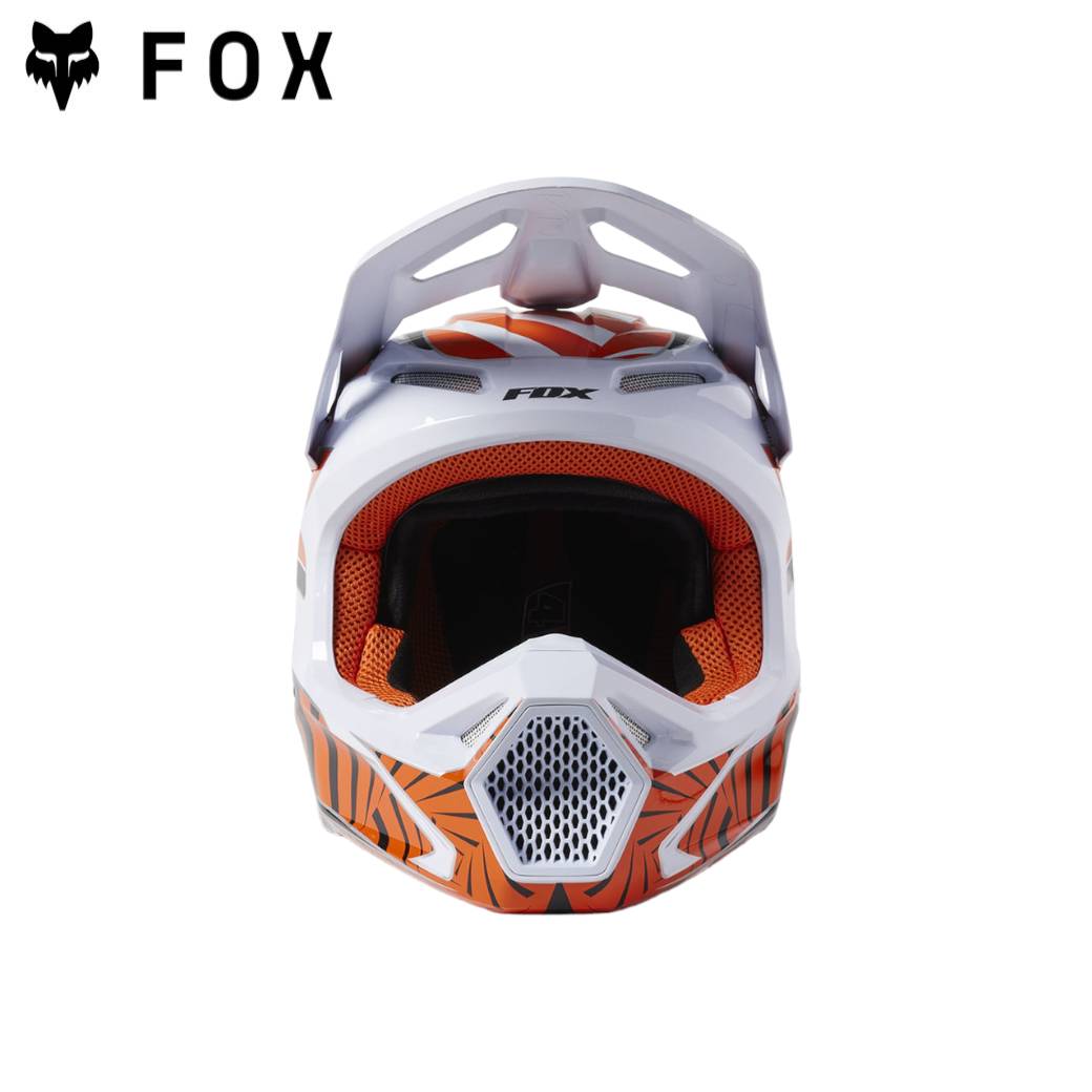 FOX YOUTH V1 GOAT HELMET, DOT/ECE ORANGE