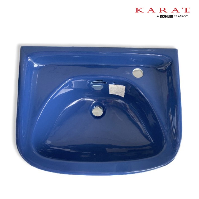 K-1221 อ่างล้างหน้าแบบแขวน สีน้ำเงิน - KARAT