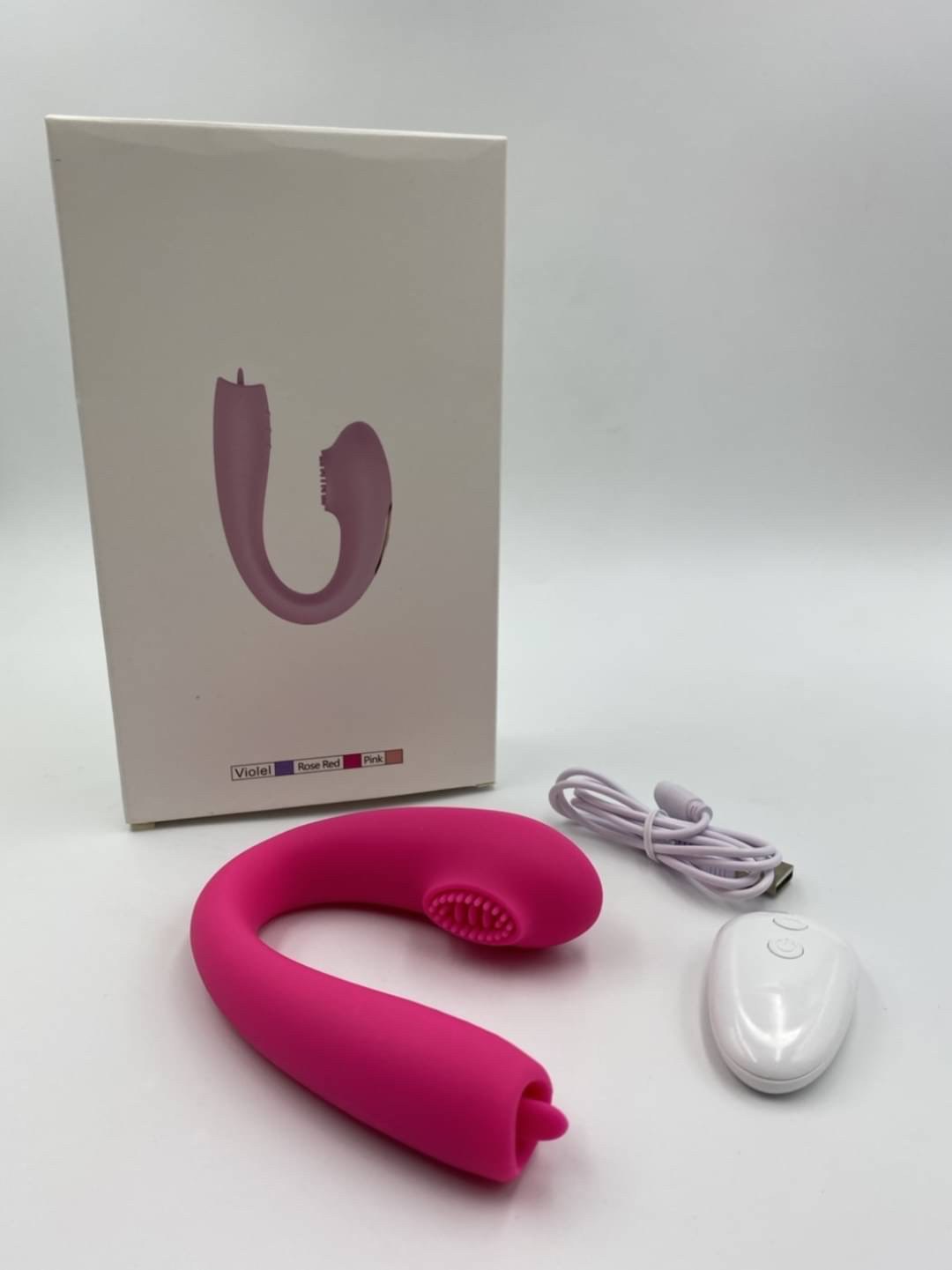 Vibrator with artificial tongue