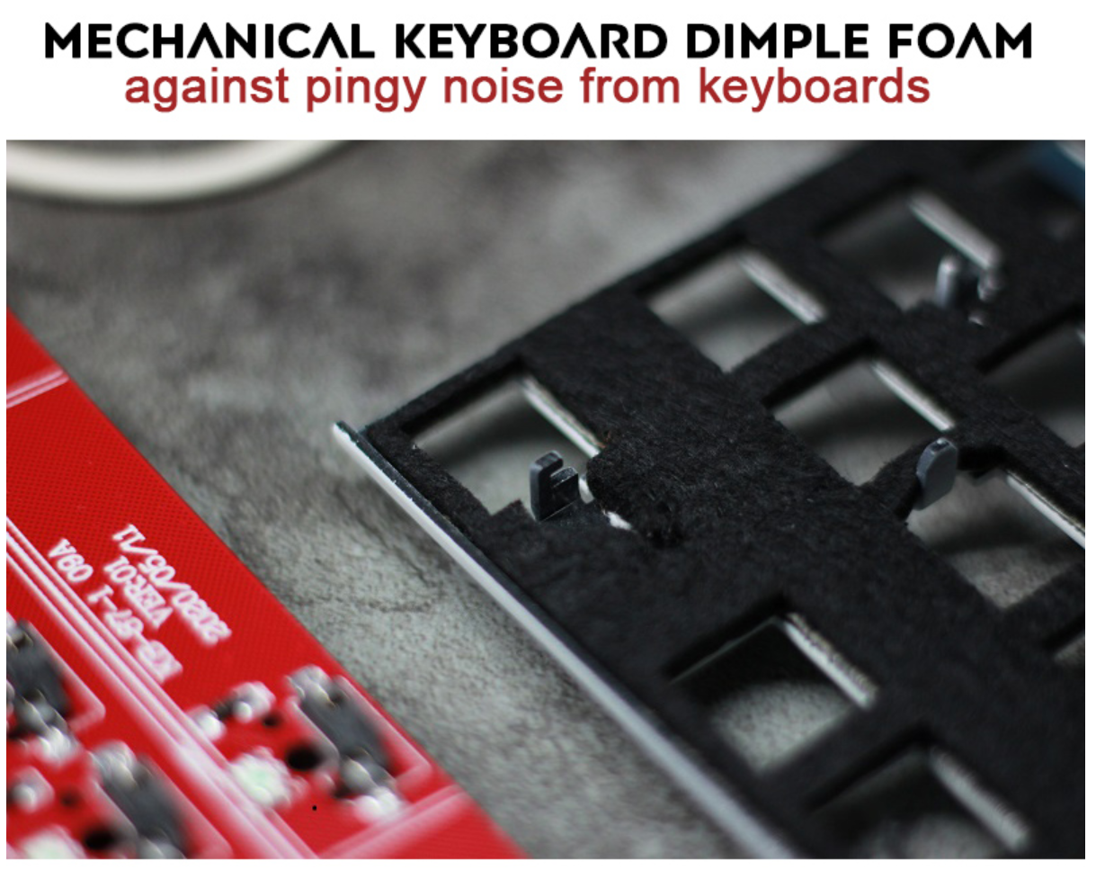 Switch sound dampener for mechanical keyboard 60% and 65% layout