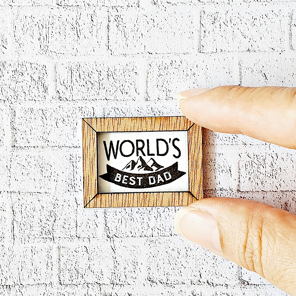 WORLD BEST DAD picture frame wall art decoration