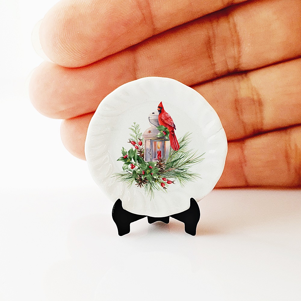 Miniatures Ceramic Dish Plates Dollhouse Accessories Decor