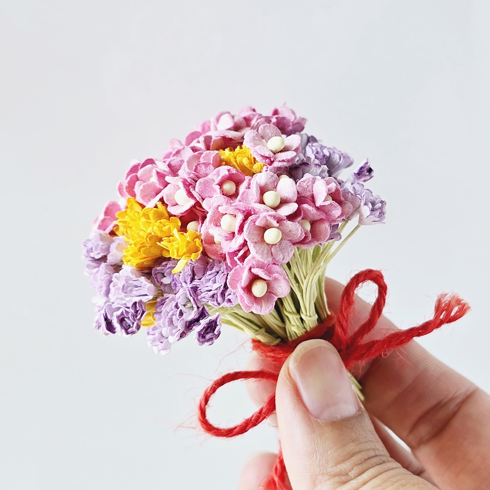 Mulberry Paper Flower Bouquet