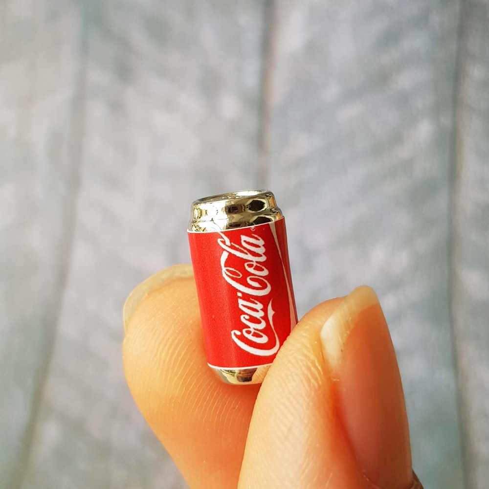 Dollhouse Miniatures Coca Cola Soda Can