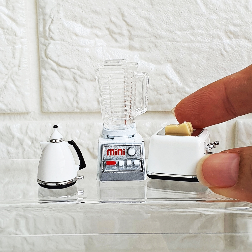 Dollhouse Miniatures Kitchenware Mixer Blender Toaster Machine