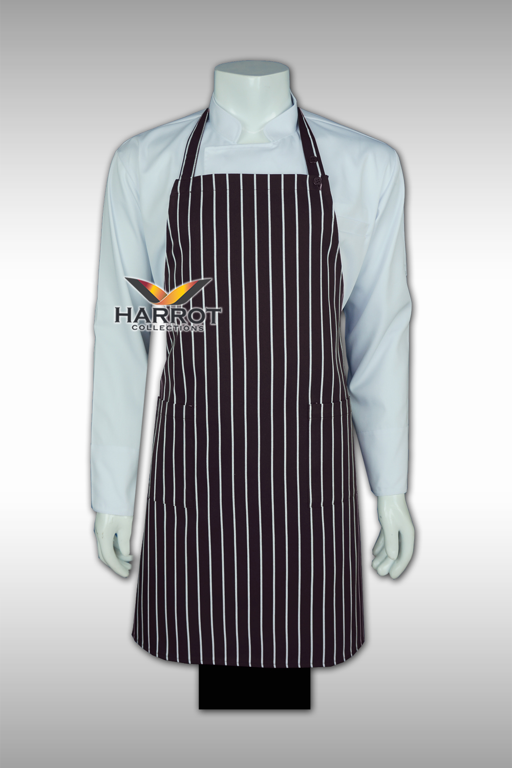 ผ้ากันเปื้อน ผ้ากันเปื้อนเชฟ ผ้ากันเปื้อนพ่อครัว ผ้ากันเปื้อนกุ๊ก ผ้ากันเปื้อนเสิร์ฟ เต็มตัว ลายลาครัวสีน้ำตาล (FSA0705)