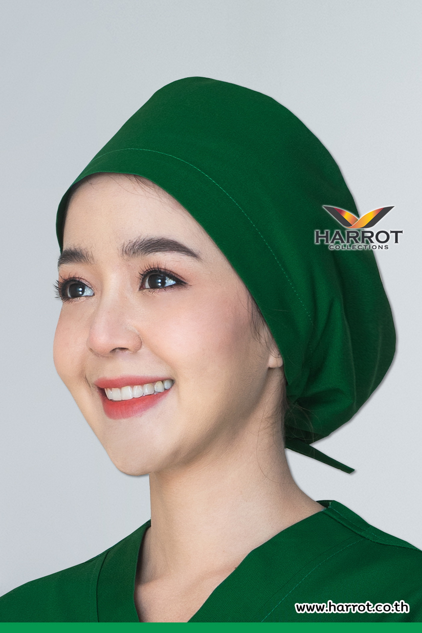 Green surgical cap
