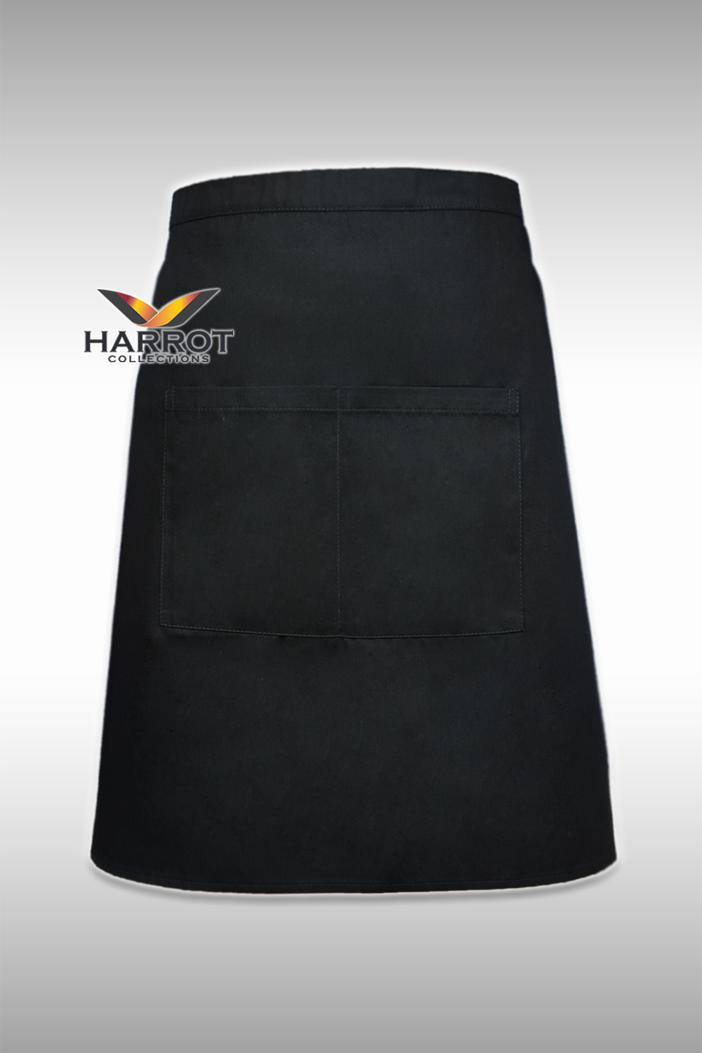 ผ้ากันเปื้อน ผ้ากันเปื้อนเชฟ ผ้ากันเปื้อนพ่อครัว ผ้ากันเปื้อนกุ๊ก ผ้ากันเปื้อนเสิร์ฟ ครึ่งสั้น สีดำ (FSA0102)