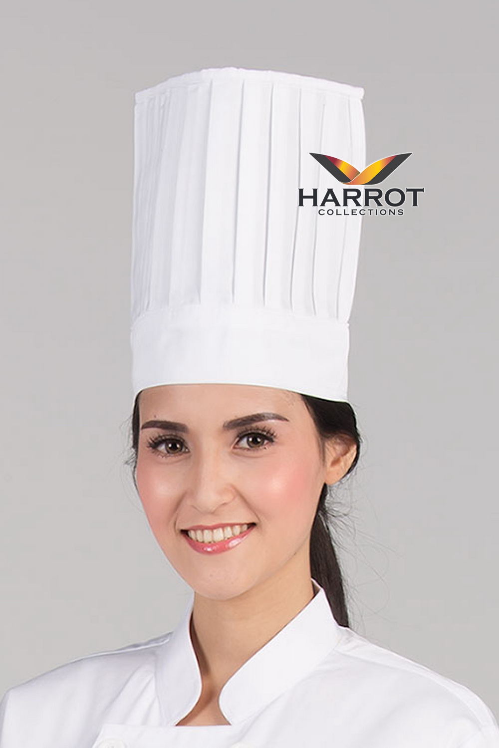 WHITE LONG CHEF HAT 11 INCHES