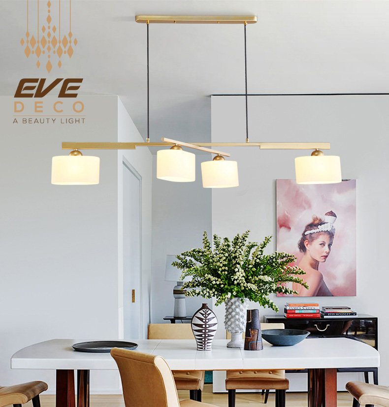 โคมไฟแขวนเพดาน รุ่น EVE-00093 สำหรับใส่หลอด E27 จำนวน 4 ดวง