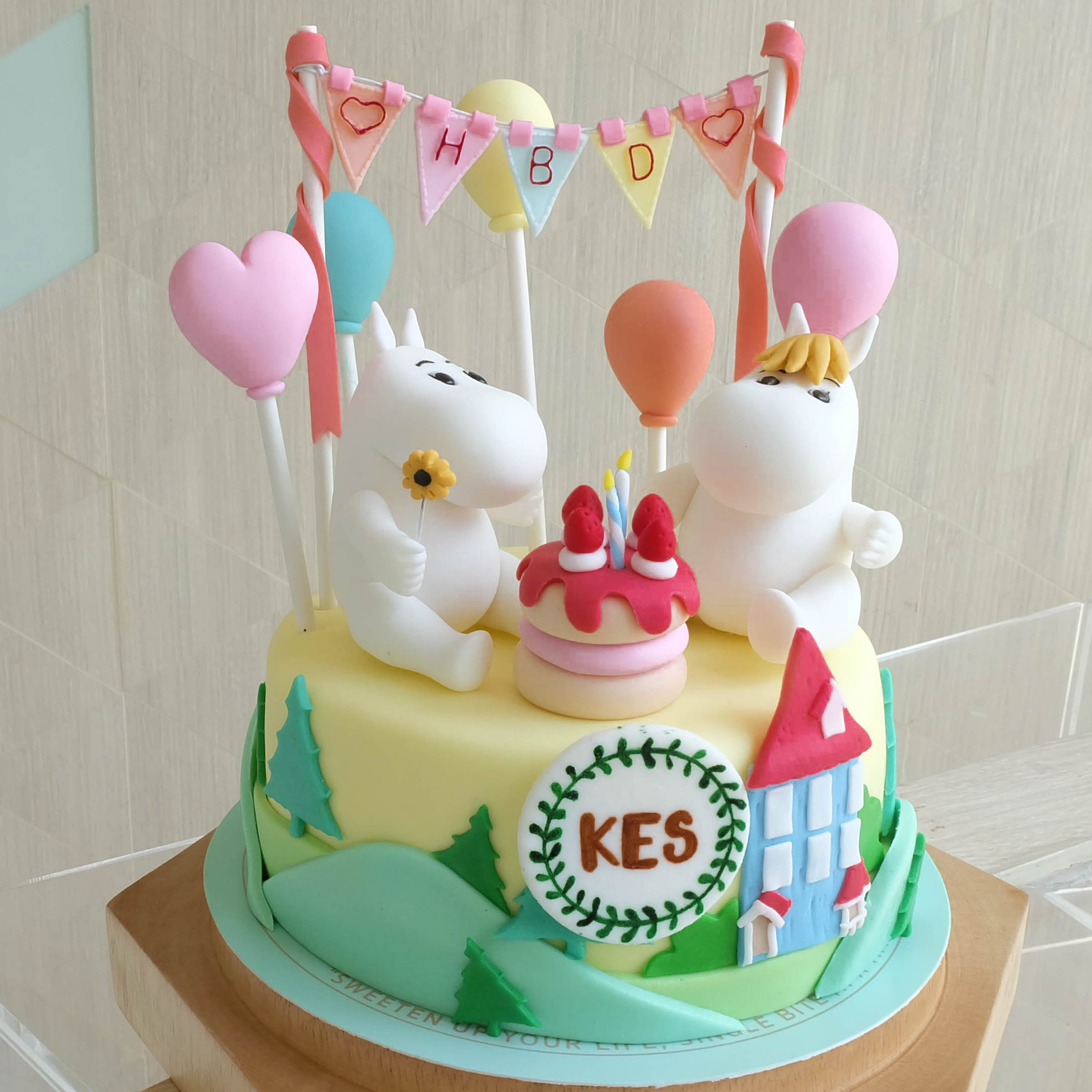 เค้กมูมิน เค้กการ์ตูน Moomin Cake
