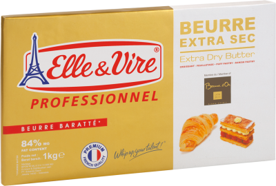 Elle&Vire Extra Dry Butter (84% fat) - เนยจืดทำครัวซองค์