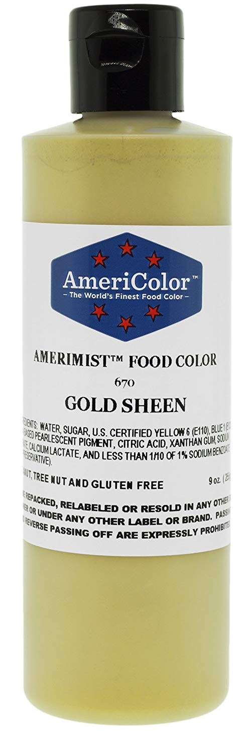 AmeriColor Amerimist Airbrush Color  : Gold 9oz
