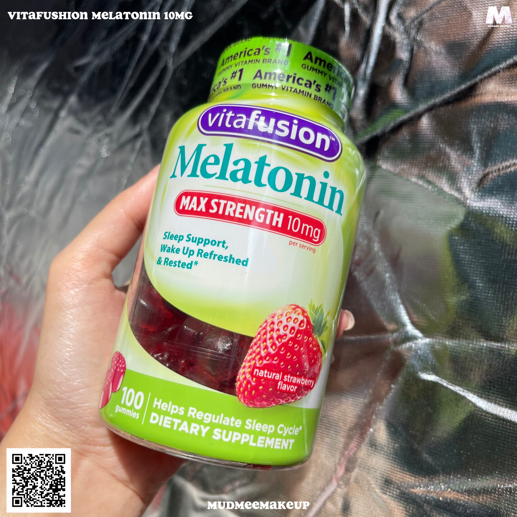 Vitafusion Melatonin Max Strength 10mg. (100 gummies)