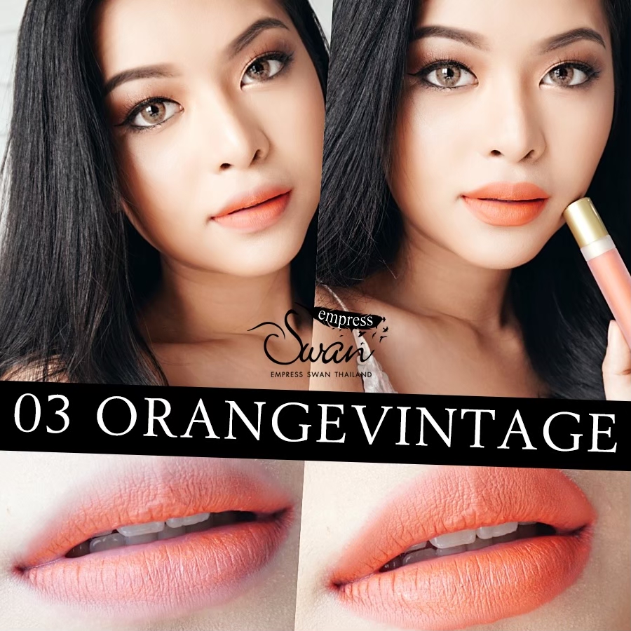 Empress swan Velvet matte Lip #03 OrangeVintage