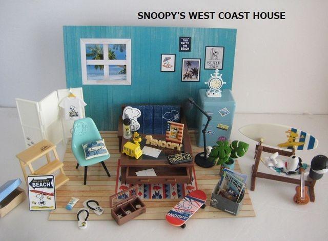 Re-ment Snoopy's West Coast House