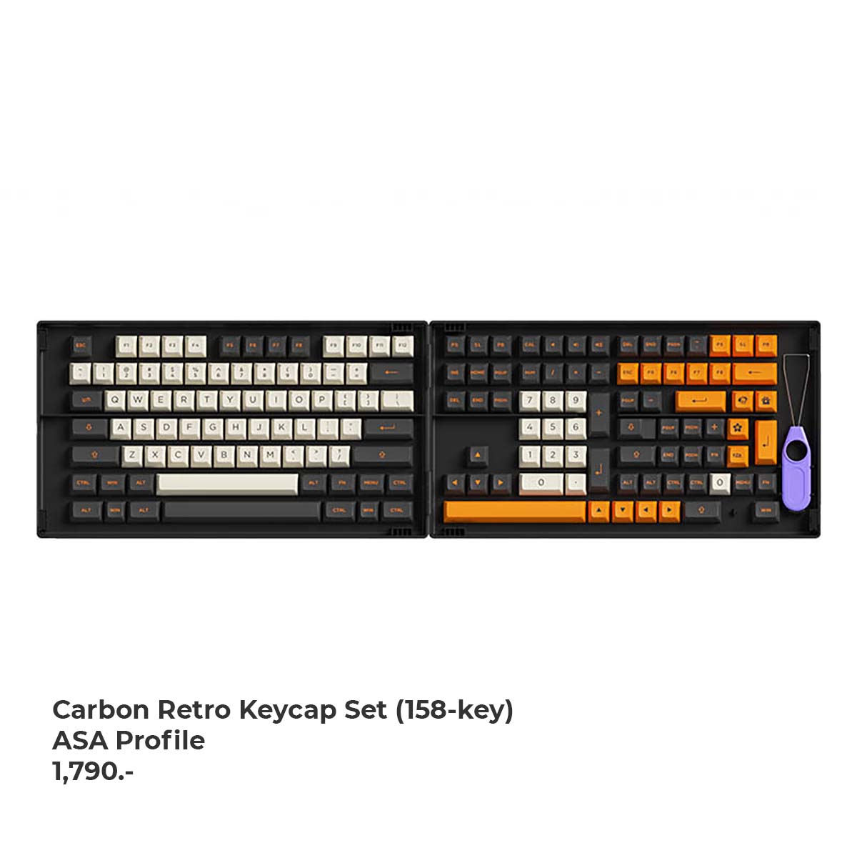 AKKO Carbon Retro - ASA Profile 158key - Keycaps