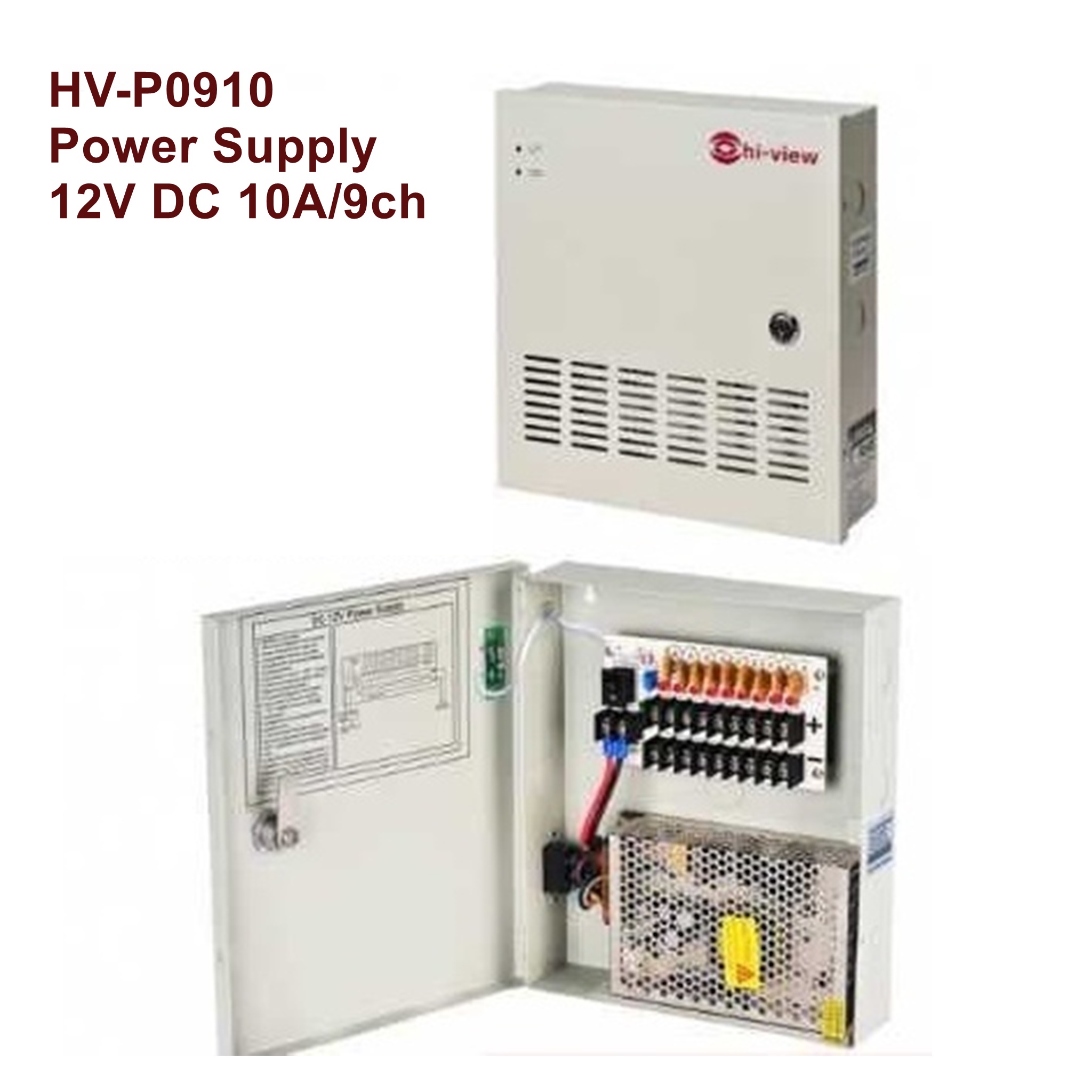 HV-P0910 Power Supply 12V DC 10A/9ch
