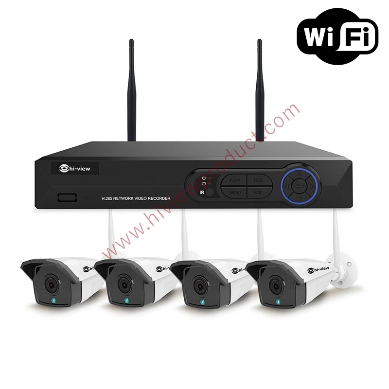 HW-3304KIT20-H3 Set 4 WIFI IP Kit  SET With Repeater (300M)