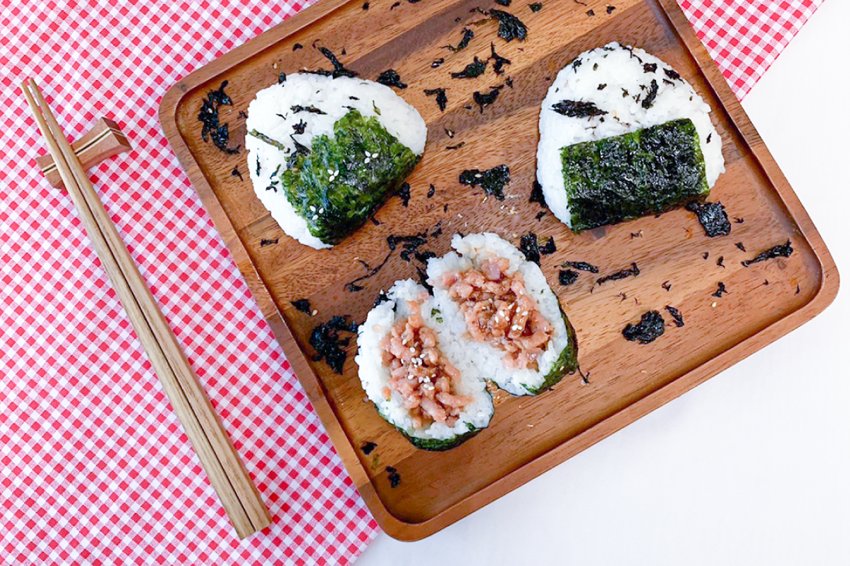 Plant Based Protein Mince Onigiri with Sesame Soy Sauce