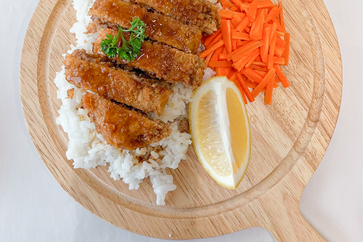 Plant Based Protein Mince Tonkatsu with Sesame Soy Sauce