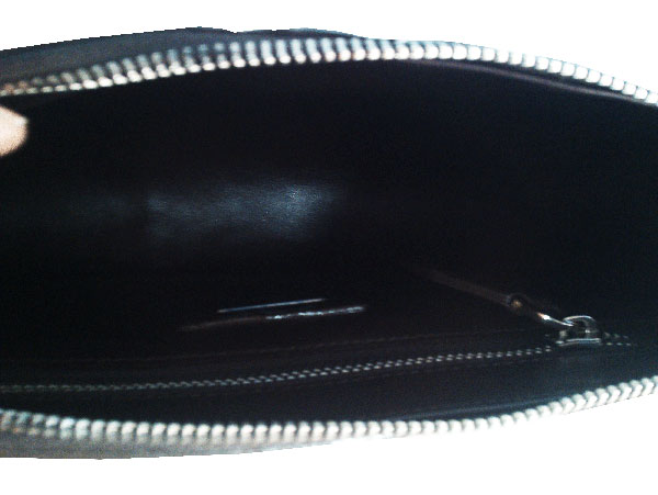Genuine Chocolate Brown Crocodile Leather Clutch Bag #CRW329H-BR-BACK