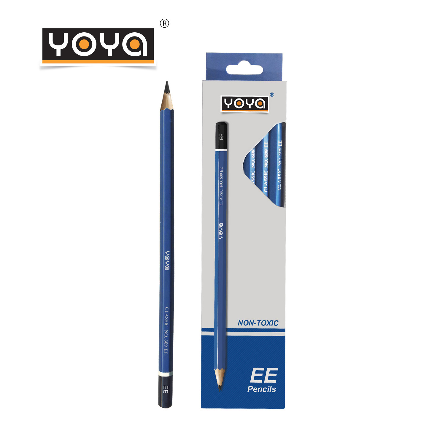 YOYA ดินสอไม้-EE แพ็ค 12 รุ่น 609-EE