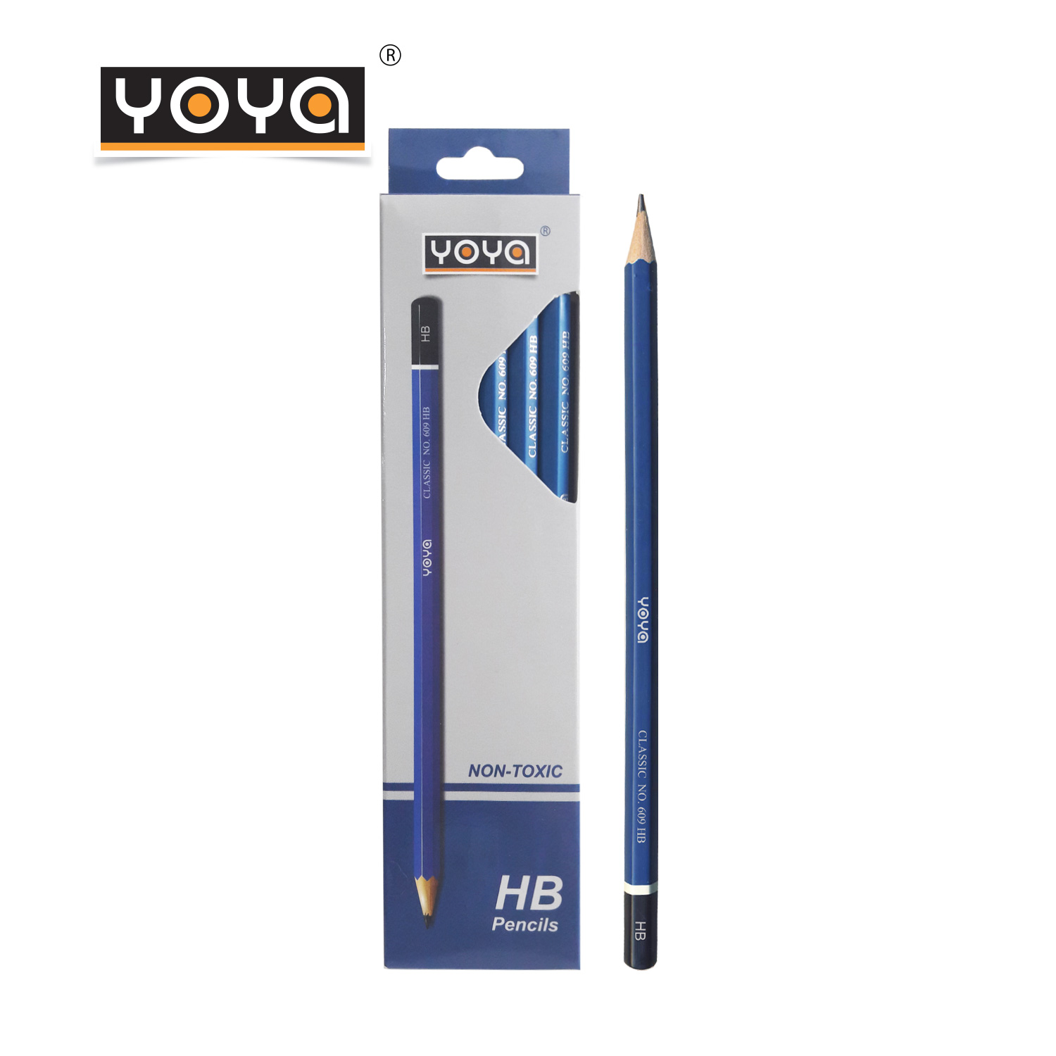 YOYA Wooden Pencil-HB Pack 12 : 609-HB