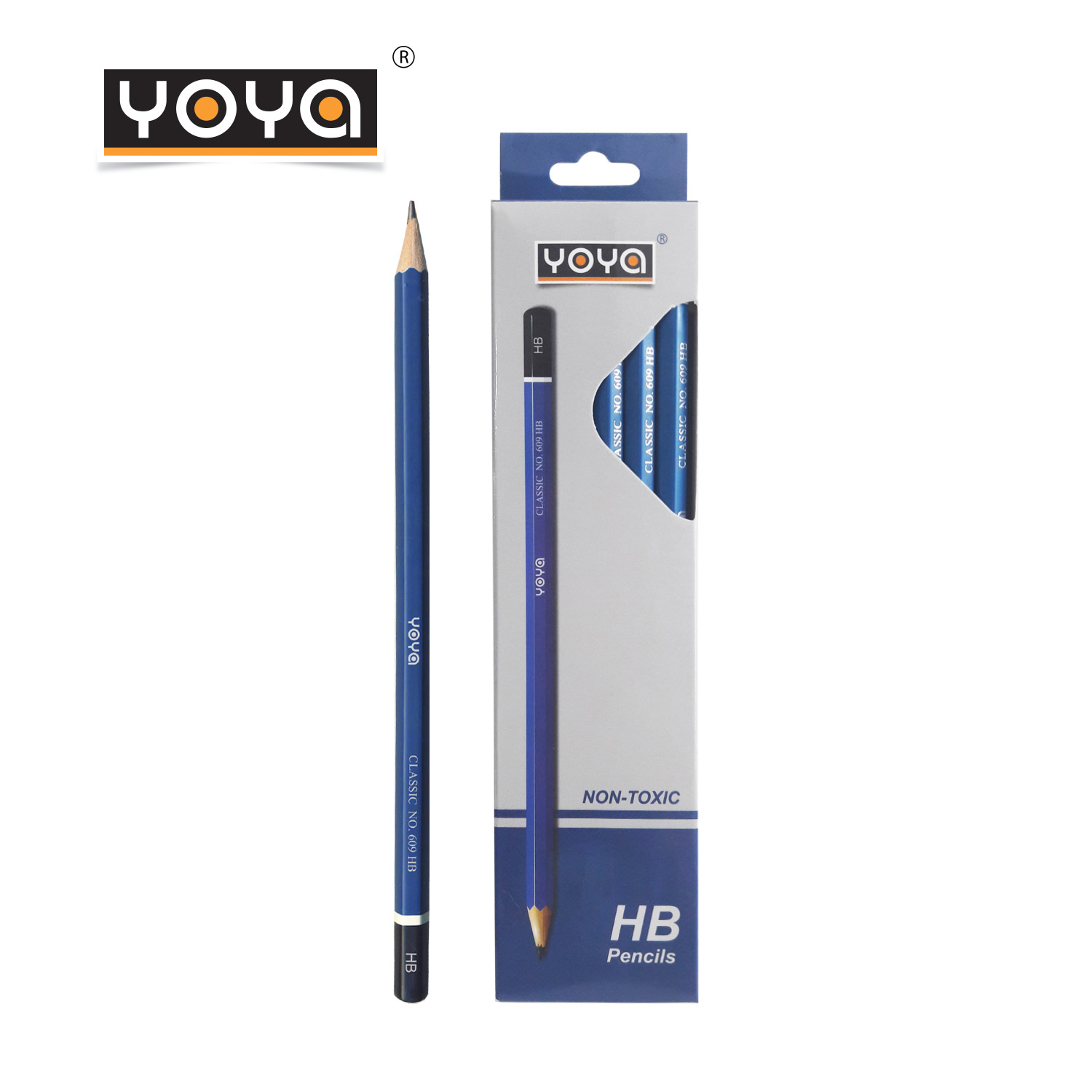 YOYA Wooden Pencil-HB Pack 12 : 609-HB