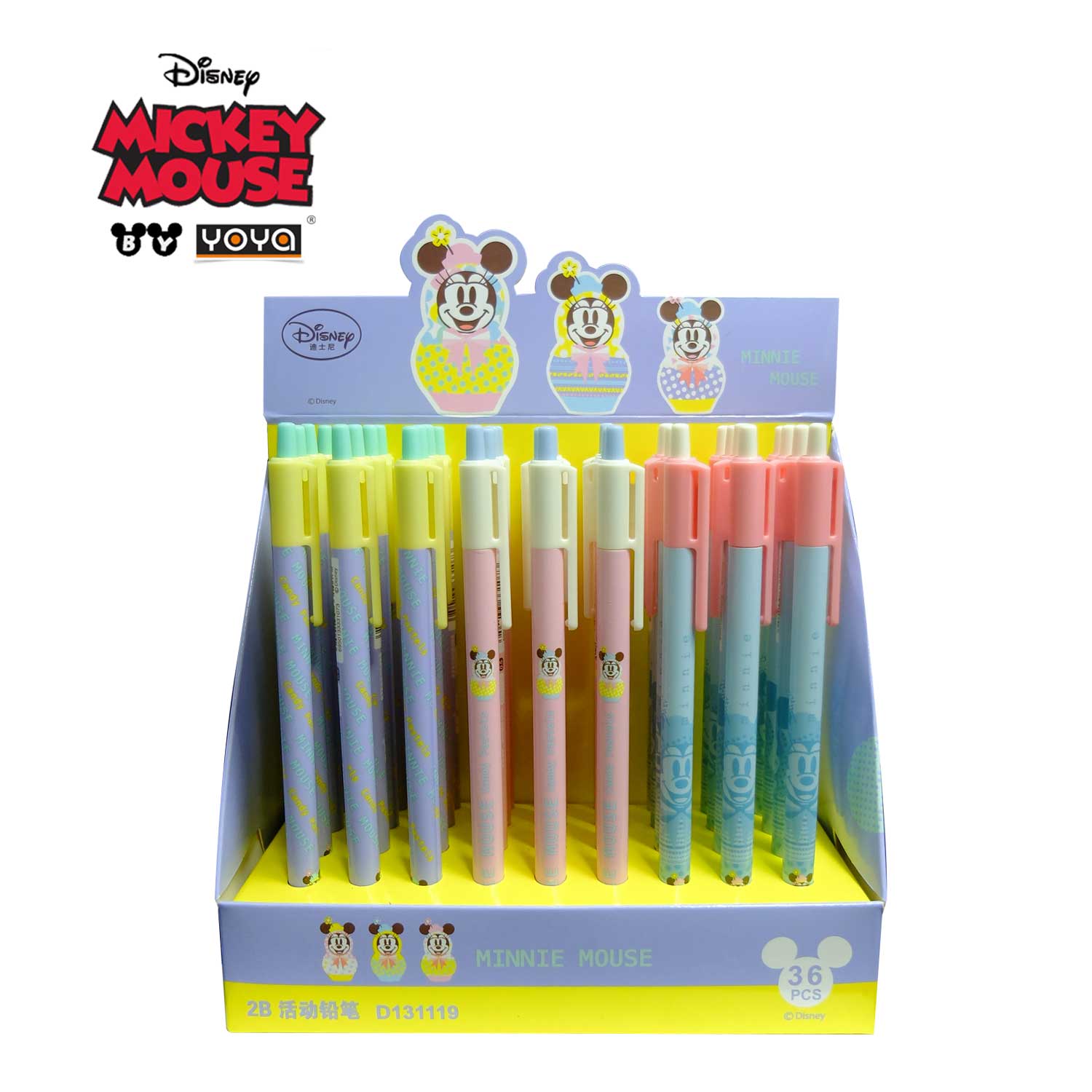 YOYA M-Pencil 2B Pack 36 : Mickey&Friends D131119