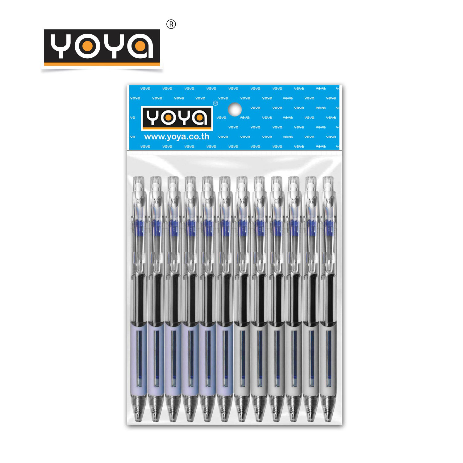 YOYA Gel pen 0.5 mm. Pack 12 : DS-075G / Blue Ink