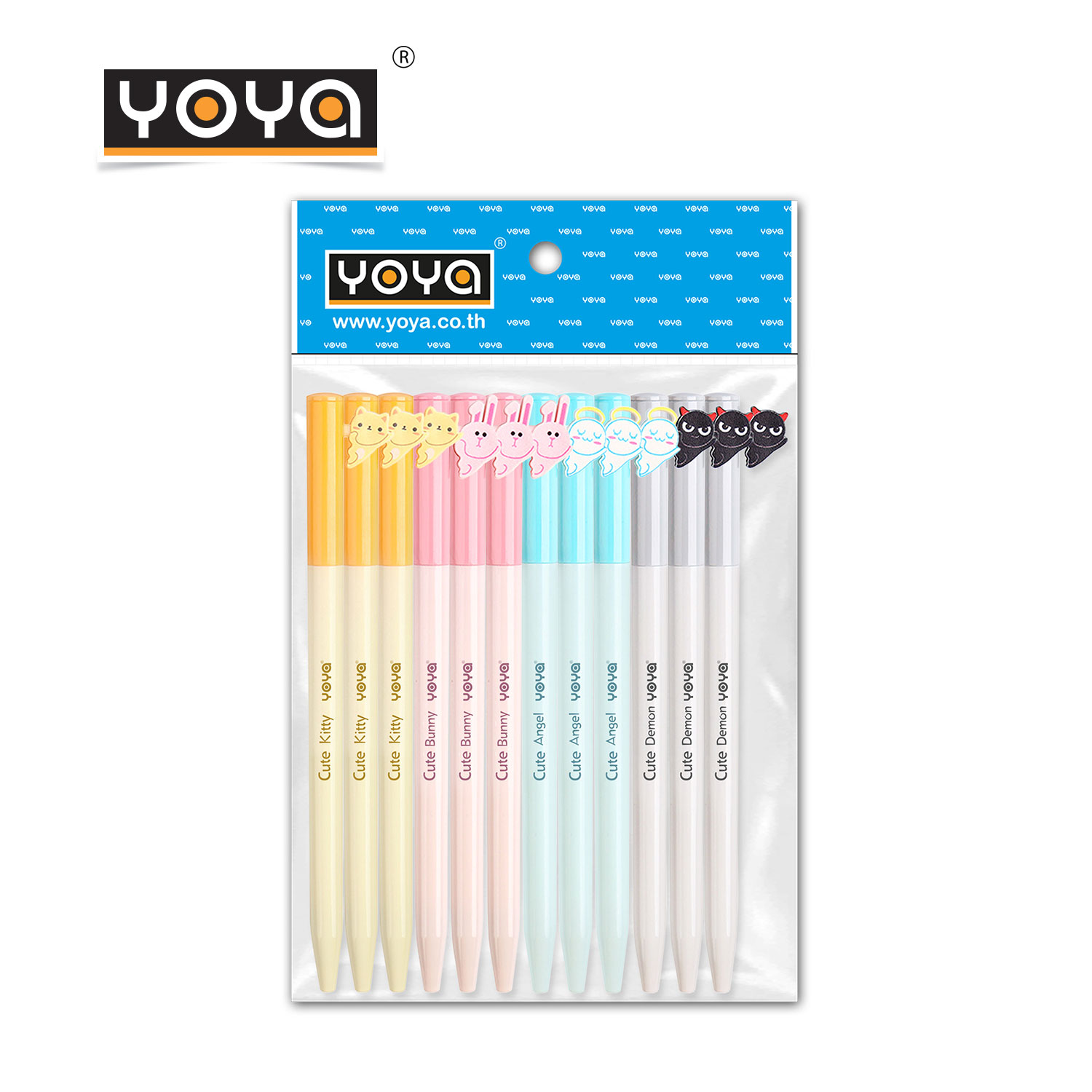 YOYA Gel pen 0.5 mm. Pack 12 : DS-094 / Blue Ink