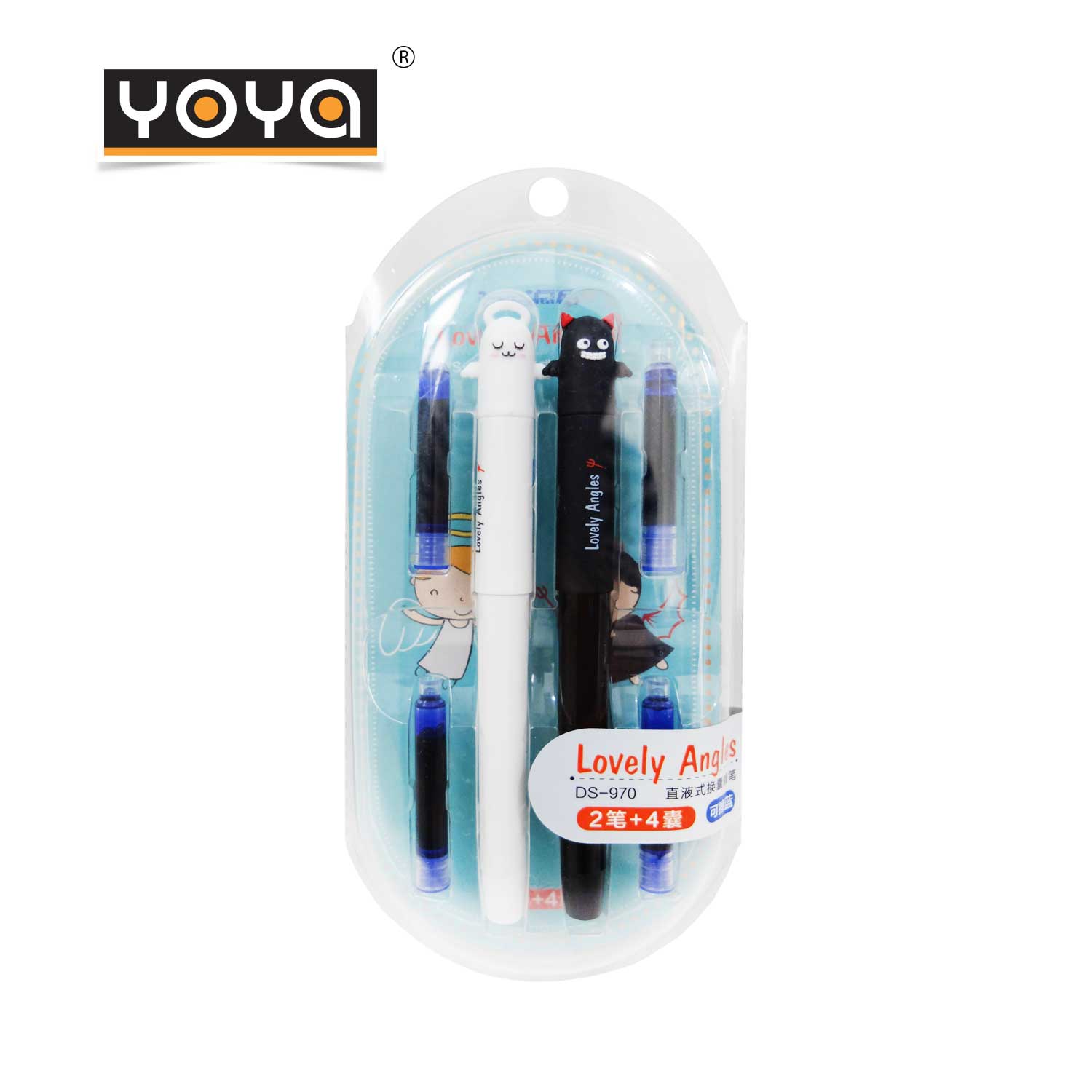 YOYA ปากกาคอแร้ง รุ่น  DS-970F / หมึกน้ำเงิน