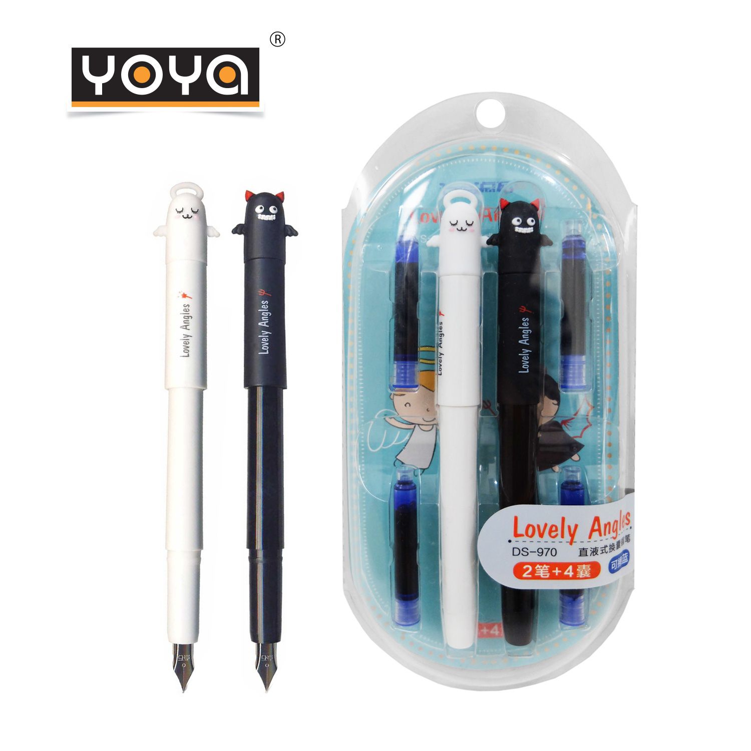 YOYA Fountain pen DS-970F / Blue Ink