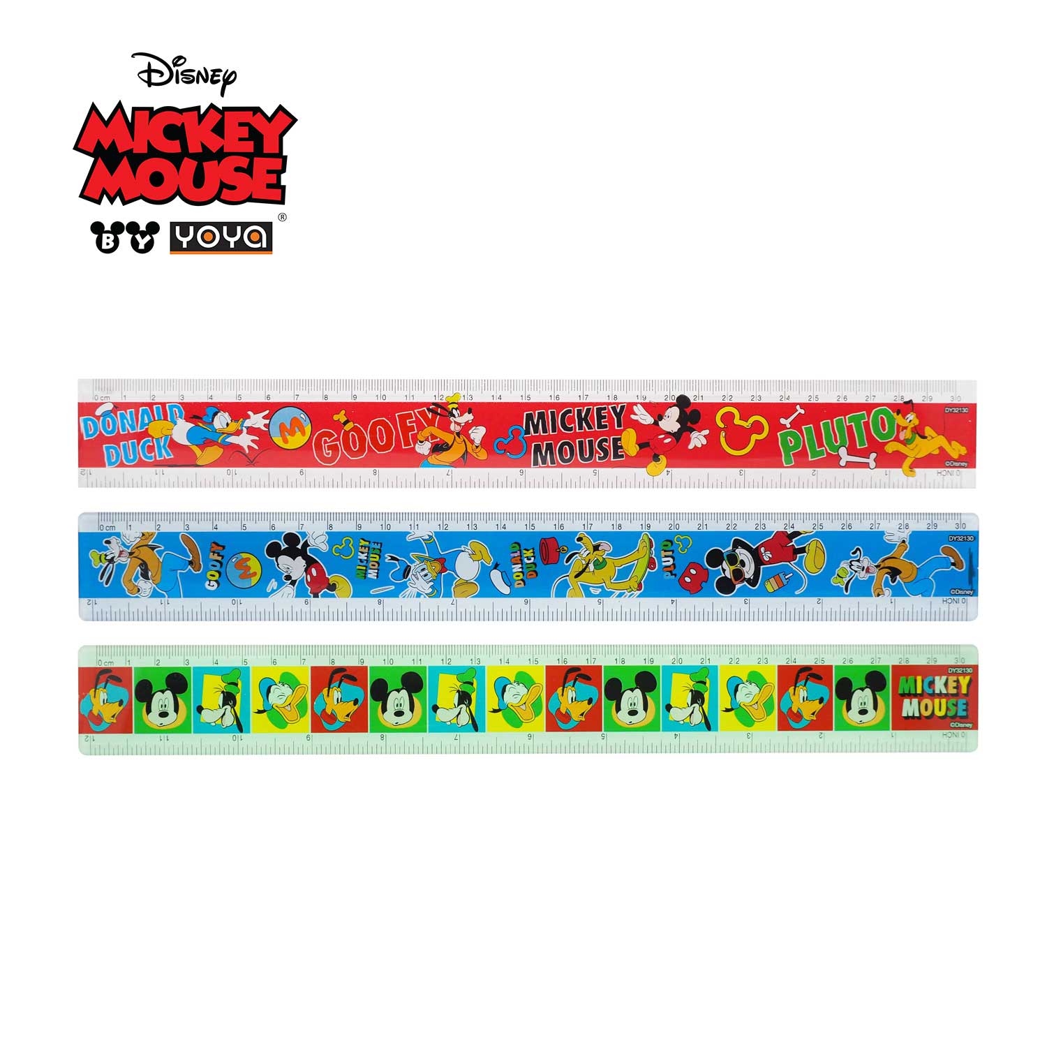 YOYA 30 cm Plastic Ruler : Mickey&Friends  DY32130