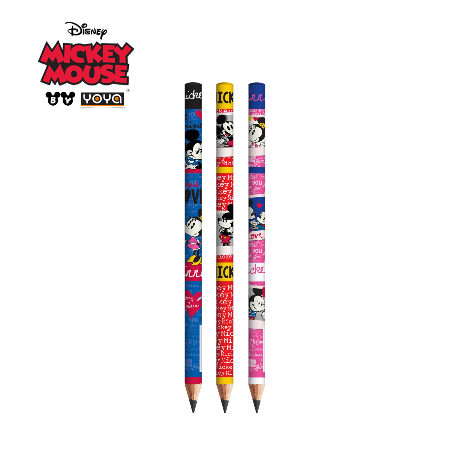 YOYA ดินสอไม้ สำหรับเริ่มหัดเขียน : Mickey mouse รุ่น DY-6002