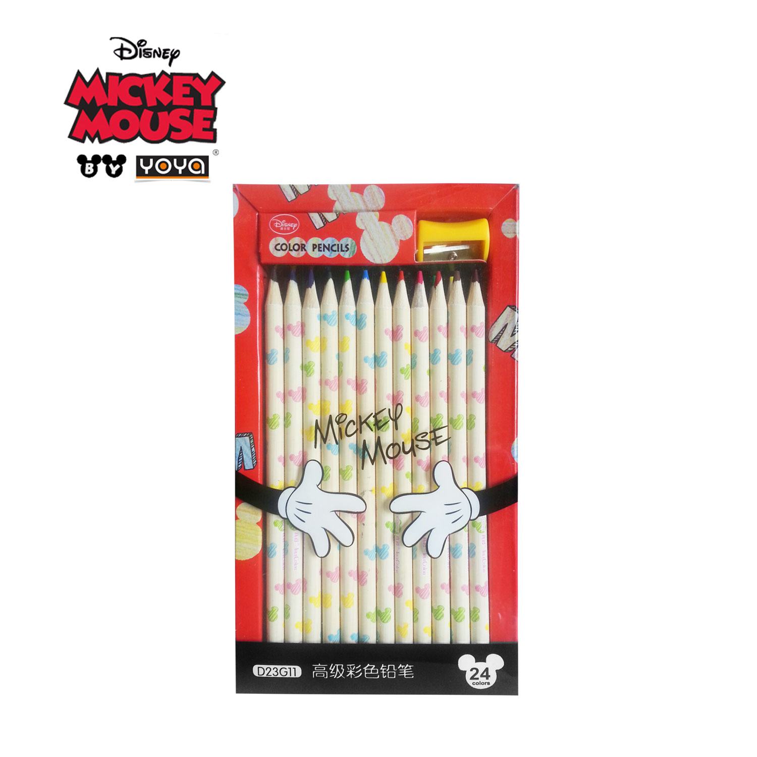 YOYA ดินสอสีไม้ 24 สี : Mickey&Friends รุ่น  D23G1124
