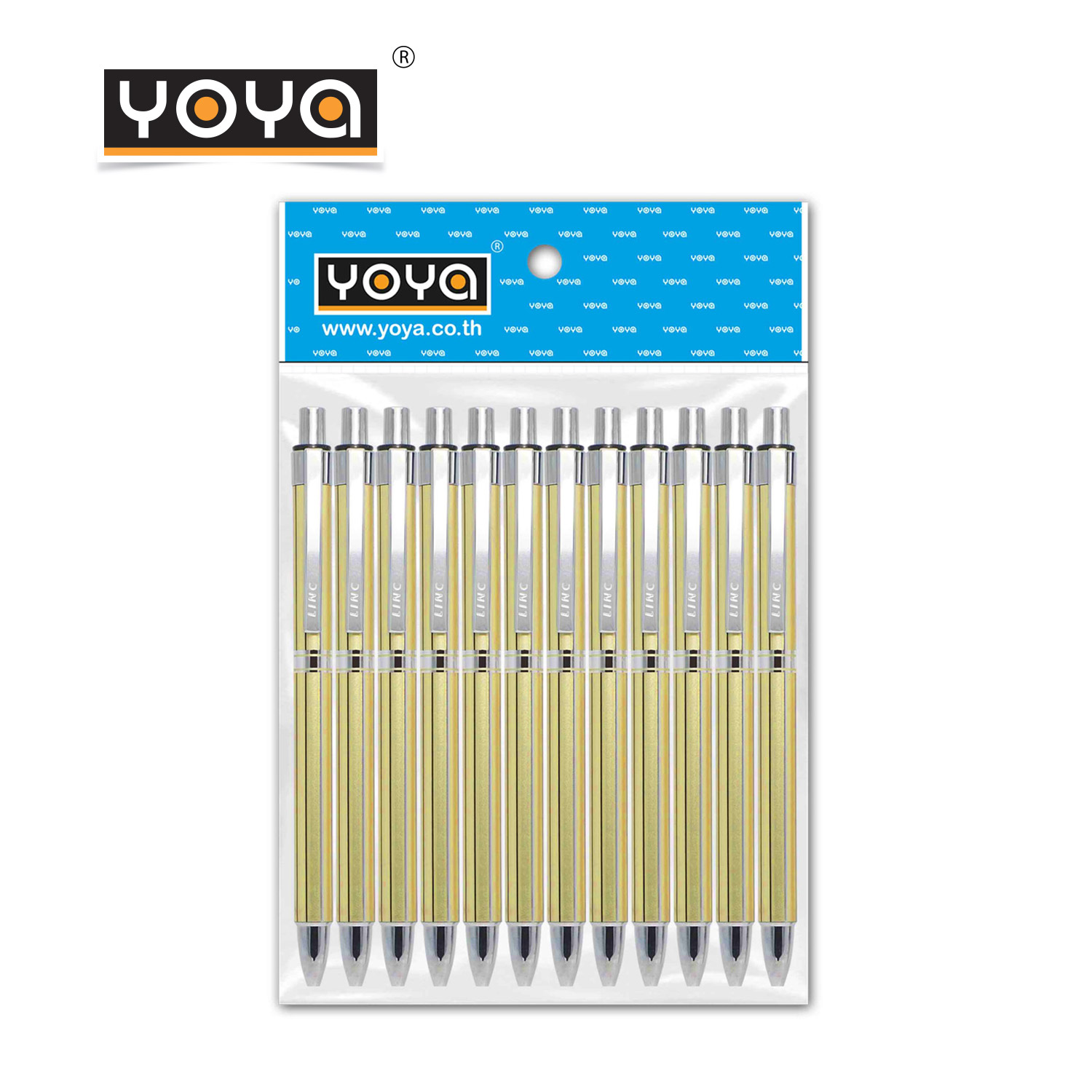 YOYA 0.7 mm Ball point pen Pack 12 :  SIGNETTA / Blue Ink
