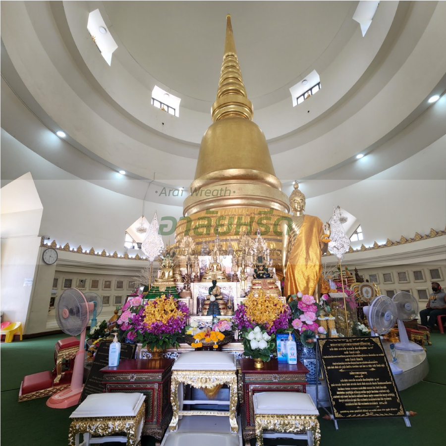 พวงหรีดวัดพระศรีมหาธาตุ