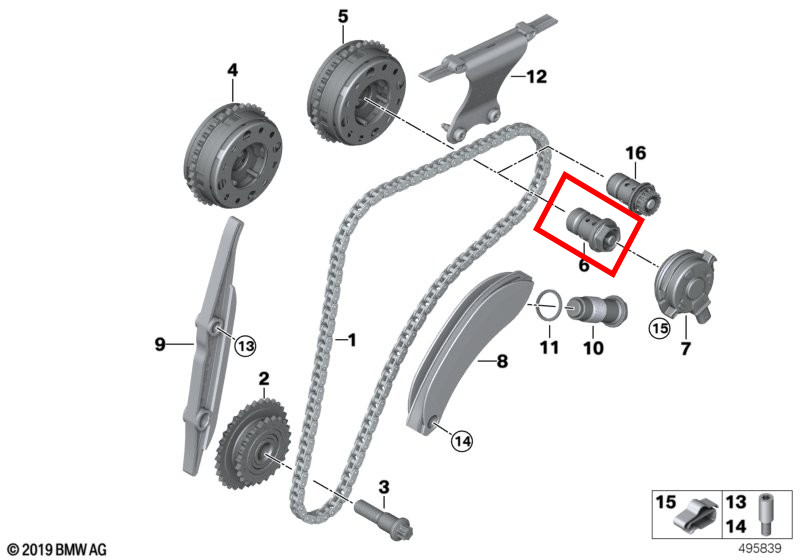 Central Valve Vanos Short 11368617694 8617694 - Sseuroparts