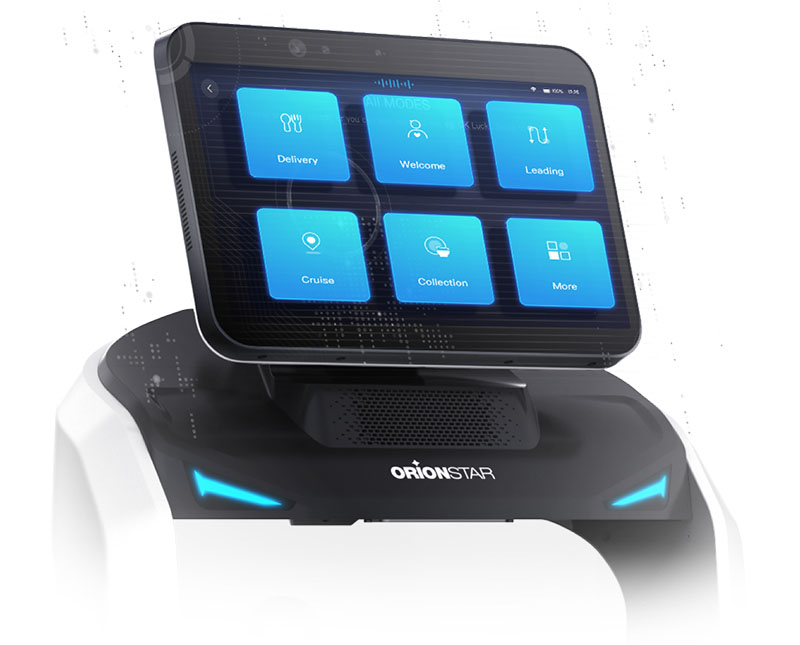 หุ่นยนต์เสิร์ฟอาหาร Orionstar Robot pro หุ่นยนต์เสิร์ฟอาหาร Orionstar Robot pro